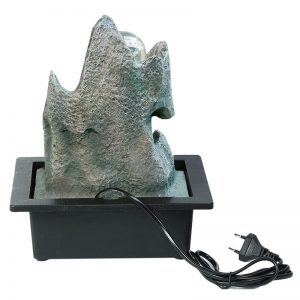 Hand Sculpted Indoor Flowing Water Fountain with Light