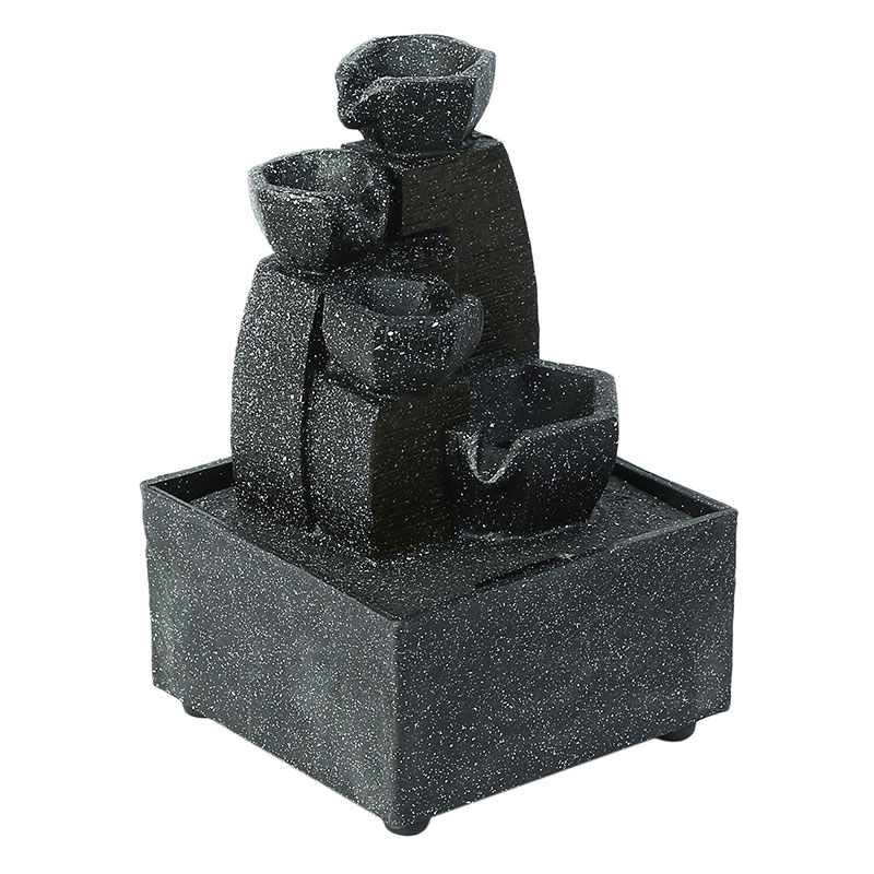 Buy Stone Finish Hand Sculpted Indoor Water Fountain with Light Online at  Zakarto