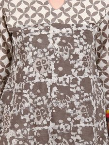 Women Brown Printed Straight Kurta