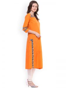 Orange Kurta