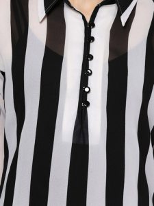Black & White Striped Kurta