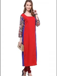 Red & Blue Kurti