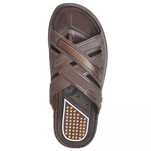 Men's Brown Colour Rubber Sandals