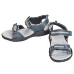 Men's Grey Colour Synthetic Leather Sandals