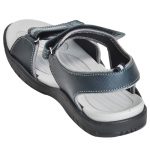 Men's Grey Colour Synthetic Leather Sandals