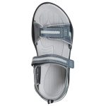 Men's Grey Colour Synthetic Leather Sandals