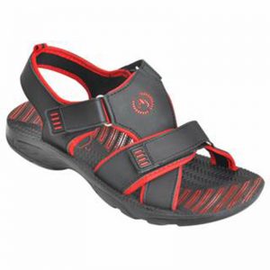 Men's Red Colour Synthetic Leather Sandals