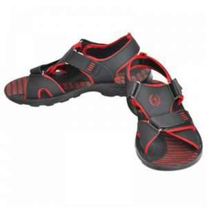 Men's Red Colour Synthetic Leather Sandals