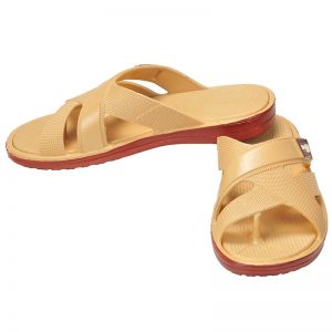 Men's Cream Colour Rubber Sandals