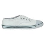 Boys White Colour Canvas School Formal Shoes