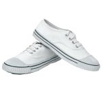 Boys White Colour Canvas School Formal Shoes