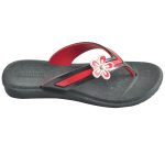 Kid's Black & Red Colour Synthetic Sandals