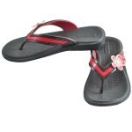 Kid's Black & Red Colour Synthetic Sandals
