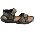 Men's Grey Colour Synthetic Leather Sandals