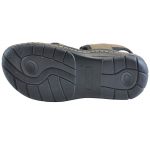 Men's Grey Colour Synthetic Leather Sandals