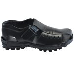 Men's Black Colour Synthetic Leather Sandals