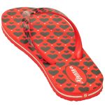 Women's Red & Black Colour EVA Flip Flops