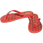 Women's Red & Black Colour EVA Flip Flops