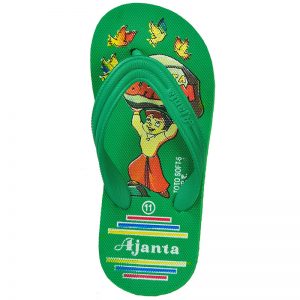 Kid's Green Colour EVA Flip Flops