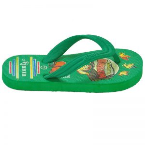 Kid's Green Colour EVA Flip Flops