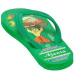 Kid's Green Colour EVA Flip Flops