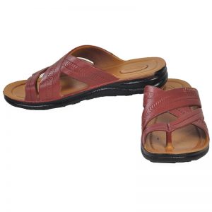 Men's Brown Colour PU Sandals