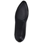 Women's Black Colour Genuine Leather Jelly Shoes