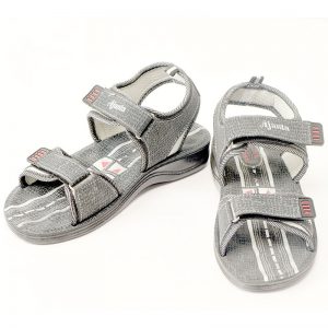 Kid's Grey Colour Synthetic Leather Sandals