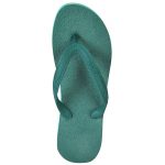 Men's Green Colour Rubber Flip Flops
