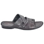 Men's Black Colour Leather Sandals