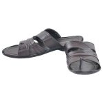 Men's Black Colour Leather Sandals