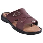 Men's Brown & Beige Colour Leather Sandals