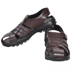 Men's Brown Colour Leather Sandals