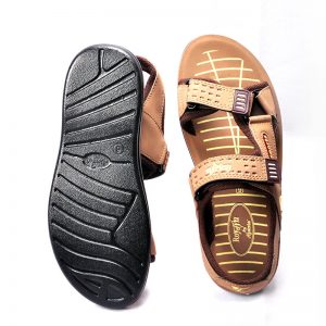 Men's Brown Colour PU Sandals