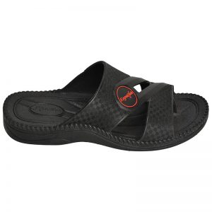 Men's Black Colour Rubber Sandals