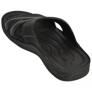 Men's Black Colour Rubber Sandals