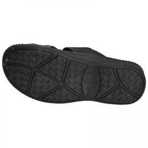 Men's Black Colour Rubber Sandals
