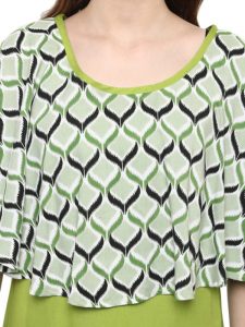 Women Green A-Line Kurta