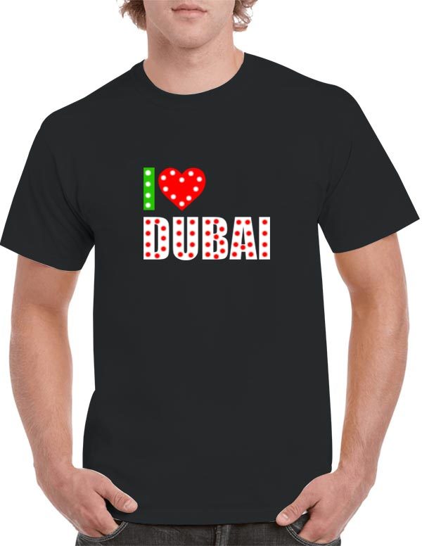 I Love DUBAI LED T-SHIRT