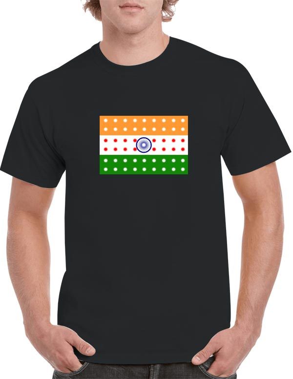 India Flag LED T-Shirt