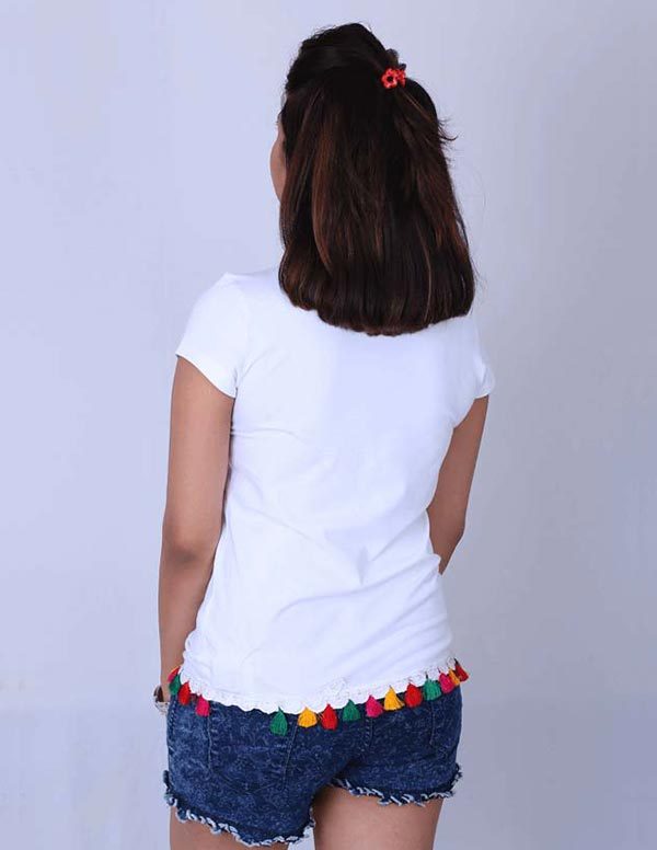 T-Shirt with Tassels and LEDs