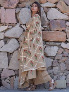 Coffee Plain Cotton Kurta Sets