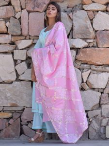 Ethnic Gher Pleated Kurta Plazzo And Dupatta