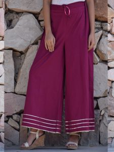 Ethnic Gota Work Kurta Plazzo And Dupatta