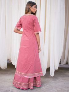 Omaana Ethnic Work Kurta And Dupatta