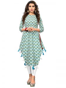 Multi Color Cotton Printed Kurti