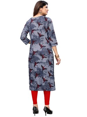 Multi Color Rayon Multicolored Kurti