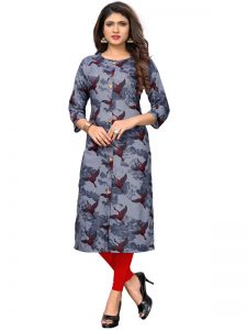 Multi Color Rayon Multicolored Kurti