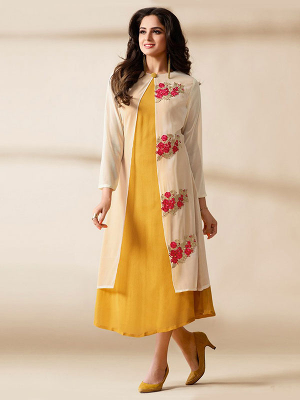 Layered kurti outlet