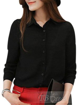 Latest Black Stitched Shirt In Cotton Fabric